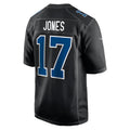 Qdoa IN.Colts #17 Daniel Jones Player Carbon Black Fashion Game Stitched Jerseys