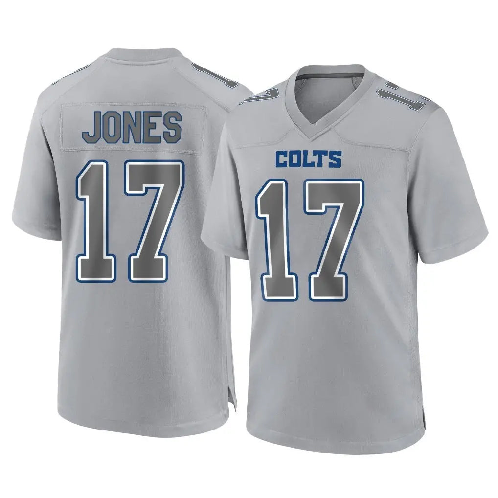 Qdoa IN.Colts #17 Daniel Jones Player Gray Atmosphere Fashion Home Game Stitched Jerseys