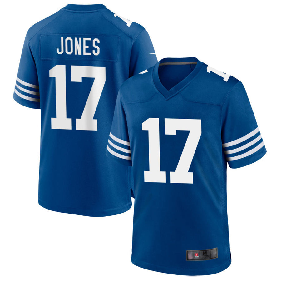Qdoa IN.Colts #17 Daniel Jones Player Royal Limited Game Stitched Jerseys