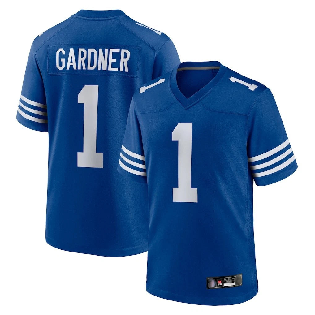 Qdoa IN.Colts #1 Sauce Gardner Player Royal Limited Home Game Stitched Jerseys
