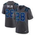 Qdoa IN.Colts #28 Jonathan Taylor Anthracite 2026 Rivalries Collection Game Stitched Jerseys
