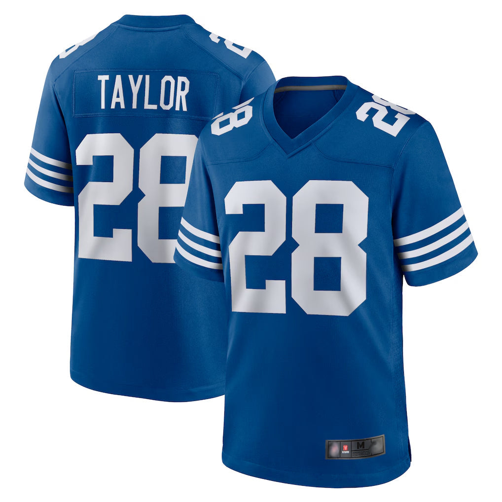 Qdoa IN.Colts #28 Jonathan Taylor Player Royal Limited Home Game Stitched Jerseys