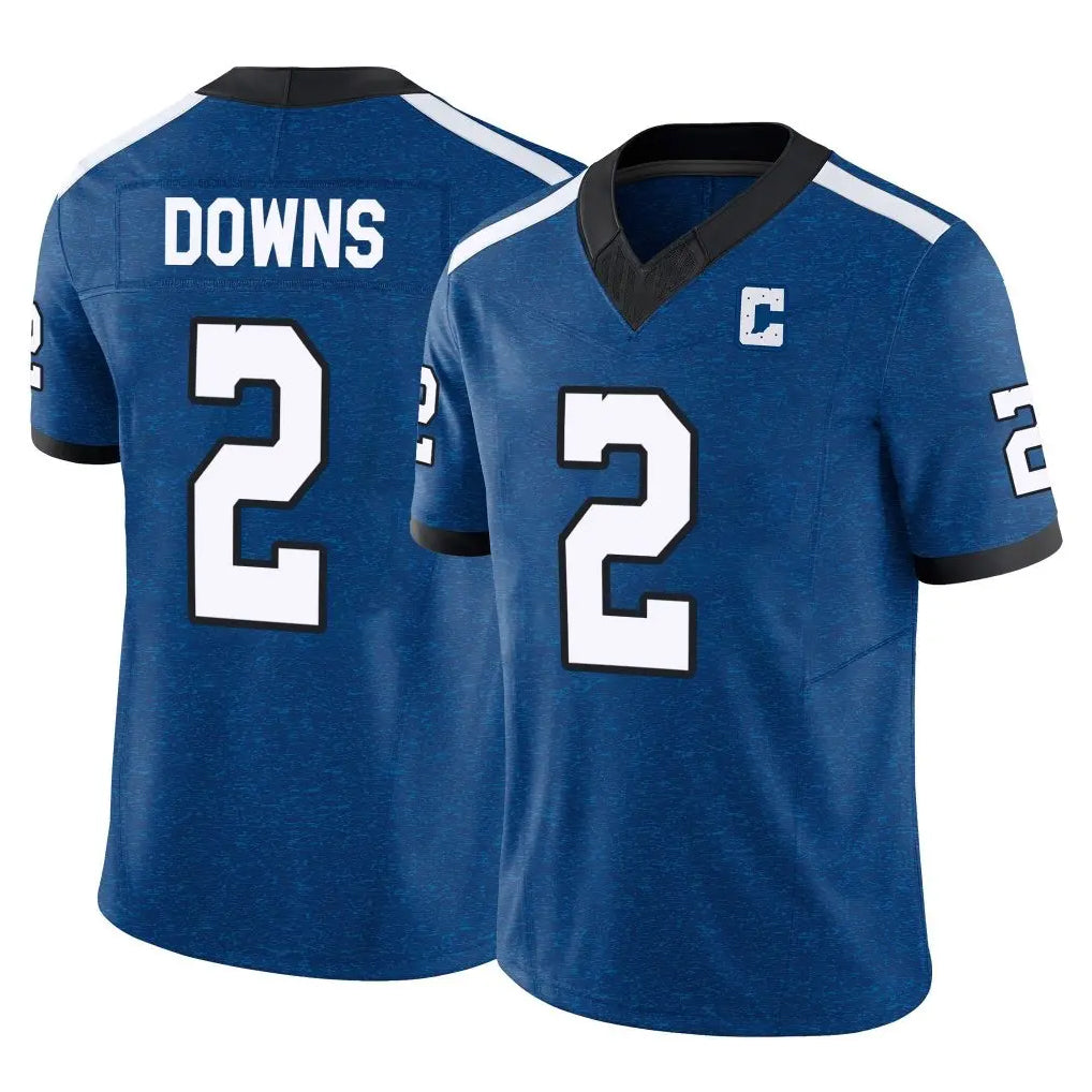 Qdoa IN.Colts #2 Josh Downs Player Royal Limited Indiana Nights Alternate Vapor F.U.S.E. Home Game Stitched Jerseys