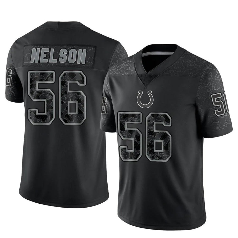 Qdoa IN.Colts #56 Quenton Nelson Player RFLCTV Limited Black Stitched Jerseys