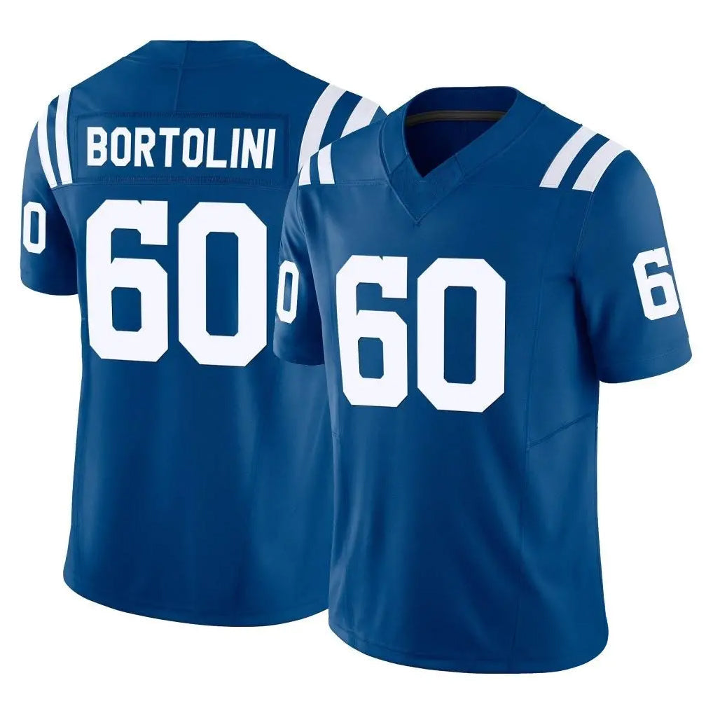 Qdoa IN.Colts #60 Tanor Bortolini Player Royal Limited Vapor F.U.S.E. Home Game Stitched Jerseys