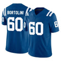 Qdoa IN.Colts #60 Tanor Bortolini Player Royal Limited Vapor F.U.S.E. Home Game Stitched Jerseys