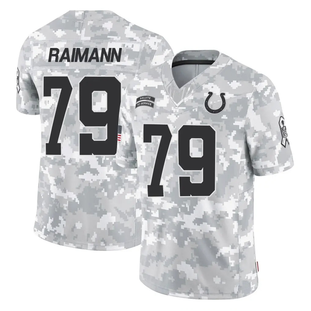 Qdoa IN.Colts #79 Bernhard Raimann Player Arctic Camo Salute To Service Limited Game Stitched Jerseys