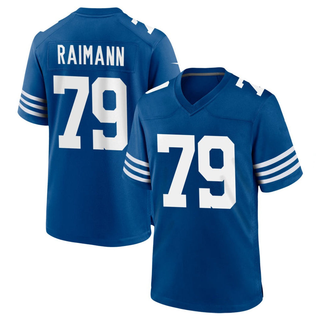 Qdoa IN.Colts #79 Bernhard Raimann Player Royal Limited Home Game Stitched Jerseys