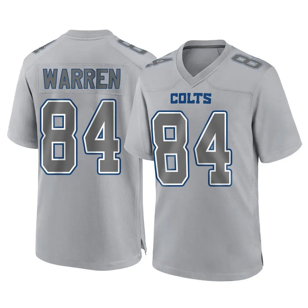 Qdoa IN.Colts #84 Tyler Warren Player Gray Atmosphere Fashion Home Game Stitched Jerseys