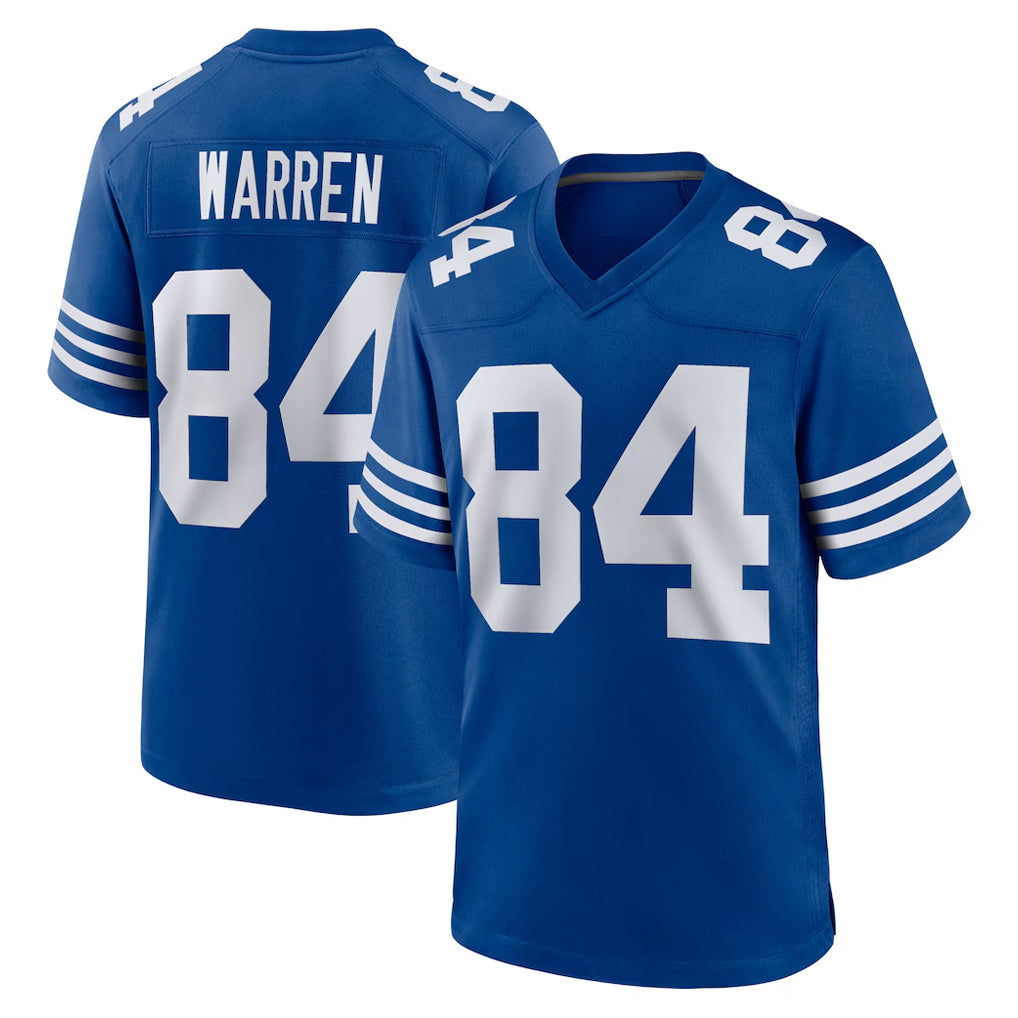 Qdoa IN.Colts #84 Tyler Warren Player Royal Limited Home Game Stitched Jerseys