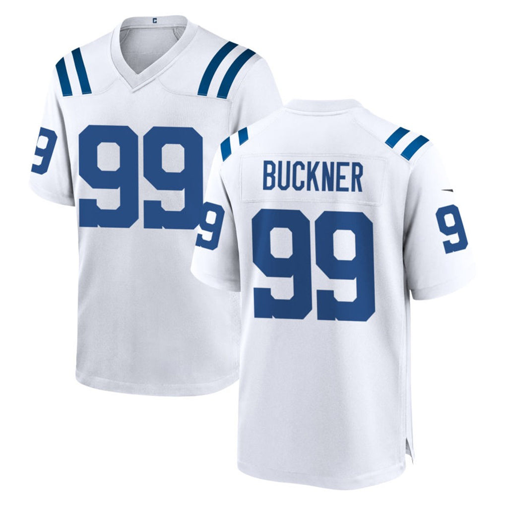 Qdoa IN.Colts #99 DeForest Buckner Player White Home Game Stitched Jerseys