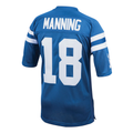 Qdoa In.Colts 1998 #18 Peyton Manning Mitchell & Ness Royal Authentic Throwback Retired Player Jersey