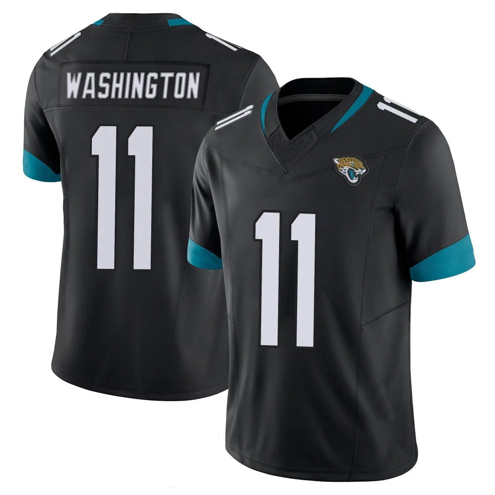 Qdoa J.Jaguars #11 Parker Washington Player Black Vapor F.U.S.E. Limited Home Game Stitched Jerseys
