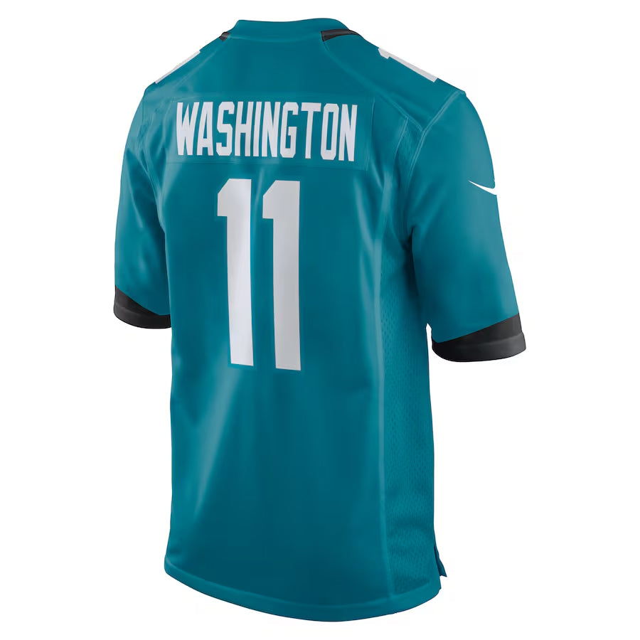 Qdoa J.Jaguars #11 Parker Washington Player Teal Home Game Stitched Jerseys