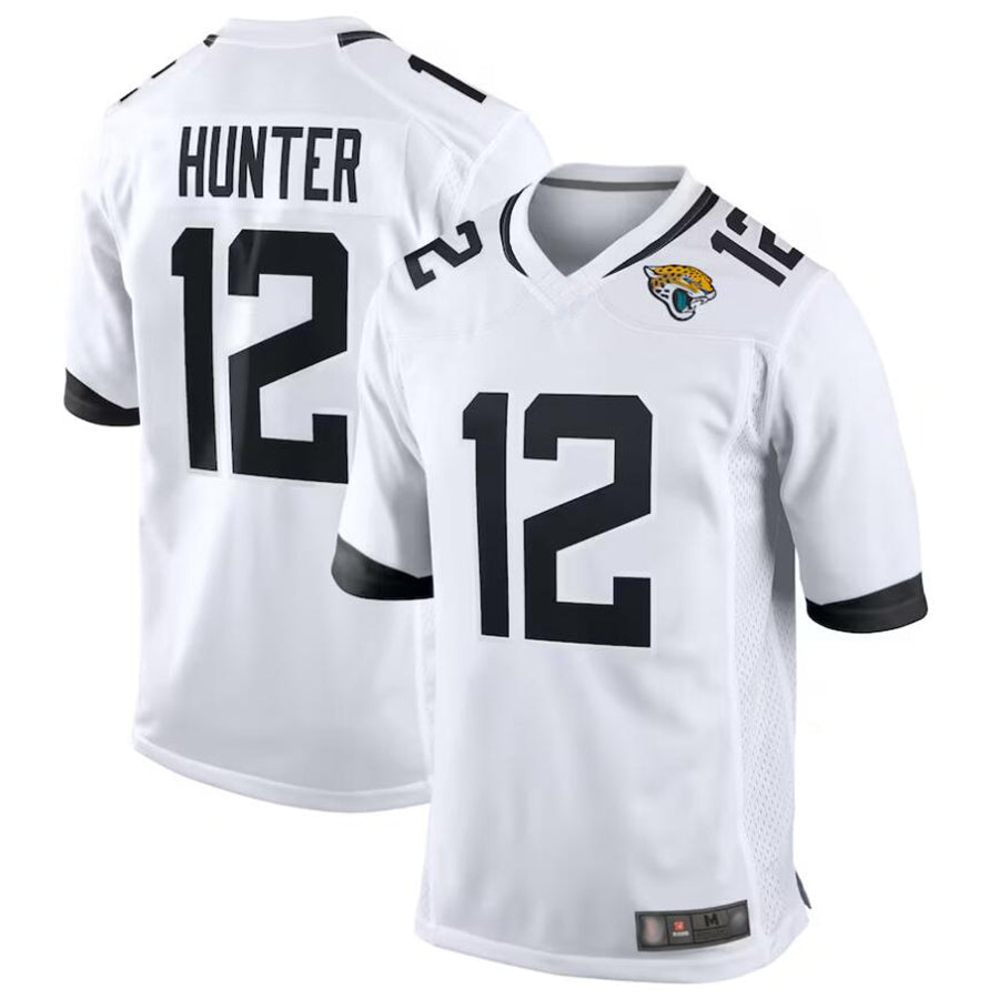 Qdoa J.Jaguars #12 Travis Hunter Player White Replica Game Stitched Jerseys