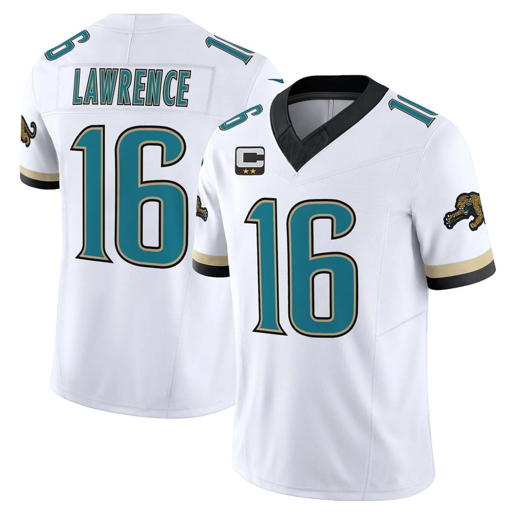 Qdoa J.Jaguars #16 Trevor Lawrence Player White Prowler Throwback Vapor F.U.S.E. Limited Home Game Stitched Jerseys