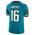 Qdoa J.Jaguars #16 Trevor Lawrence Teal Prowler Throwback Vapor F.U.S.E. Limited Stitched Jerseys