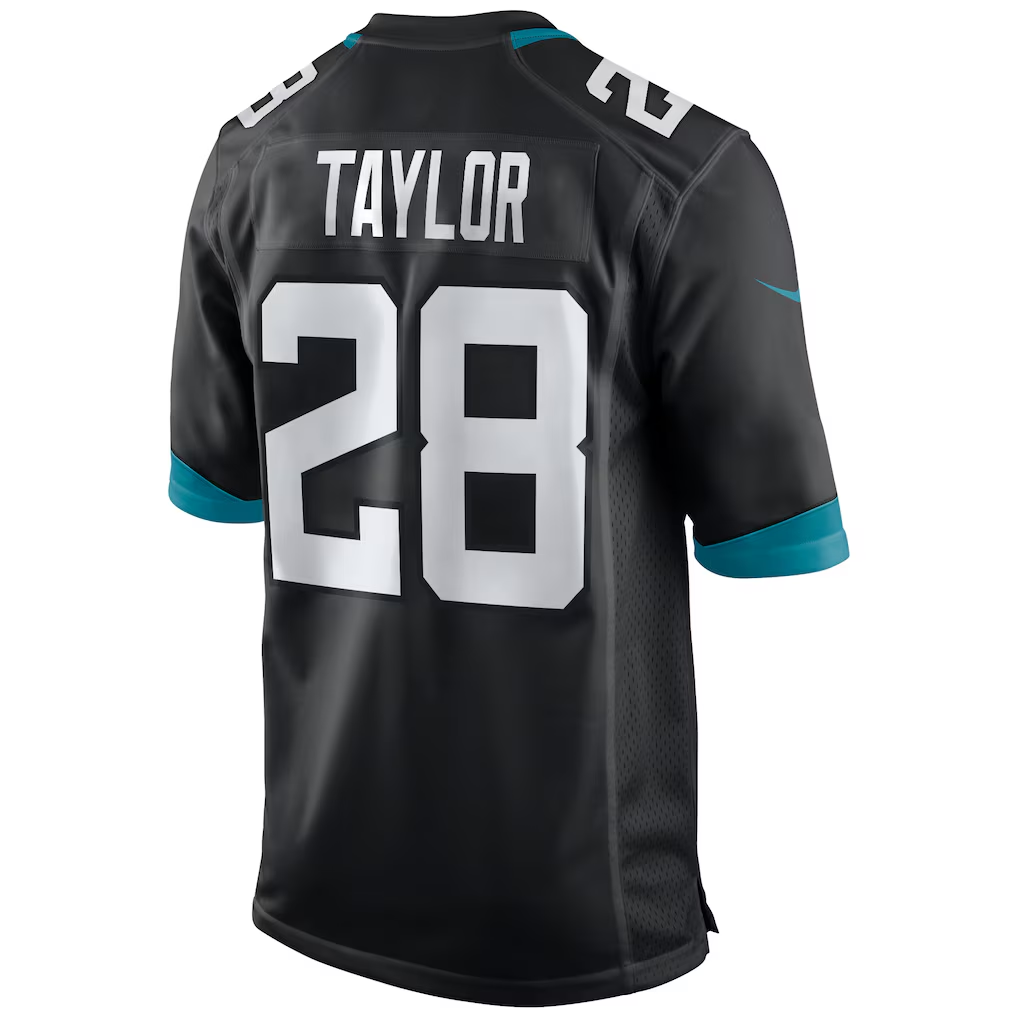 Qdoa J.Jaguars #28 Fred Taylor Black Retired Player Alternate Game Stitched Jerseys