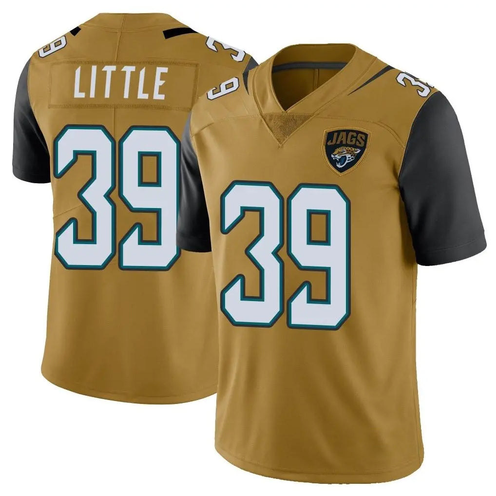 Qdoa J.Jaguars #39 Cam Little Player Gold Vapor Limited Home Game Stitched Jerseys