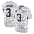 Qdoa J.Jaguars #3 Jakobi Meyers Player Arctic Camo Salute To Service Limited Game Stitched Jerseys