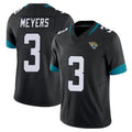 Qdoa J.Jaguars #3 Jakobi Meyers Player Black Vapor F.U.S.E. Limited Home Game Stitched Jerseys