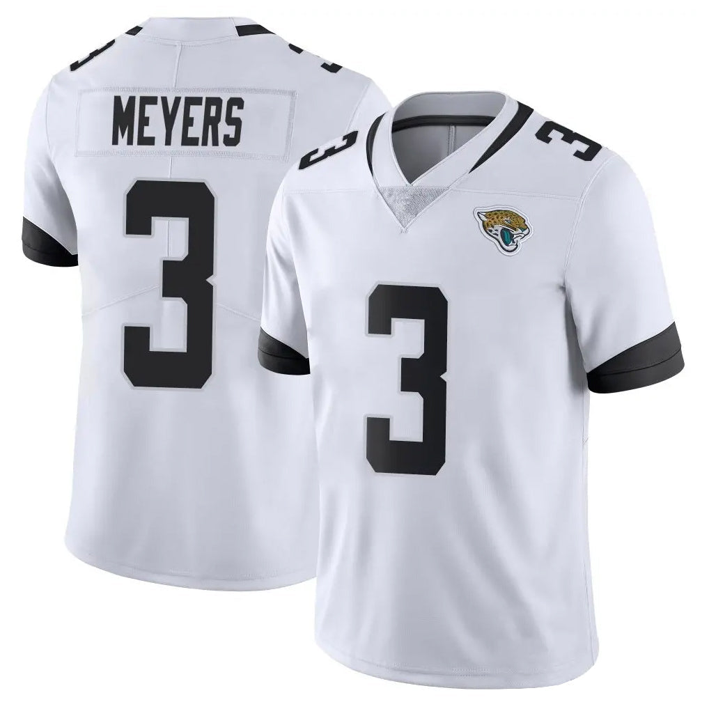 Qdoa J.Jaguars #3 Jakobi Meyers Player White Vapor Untouchable Limited Home Game Stitched Jerseys