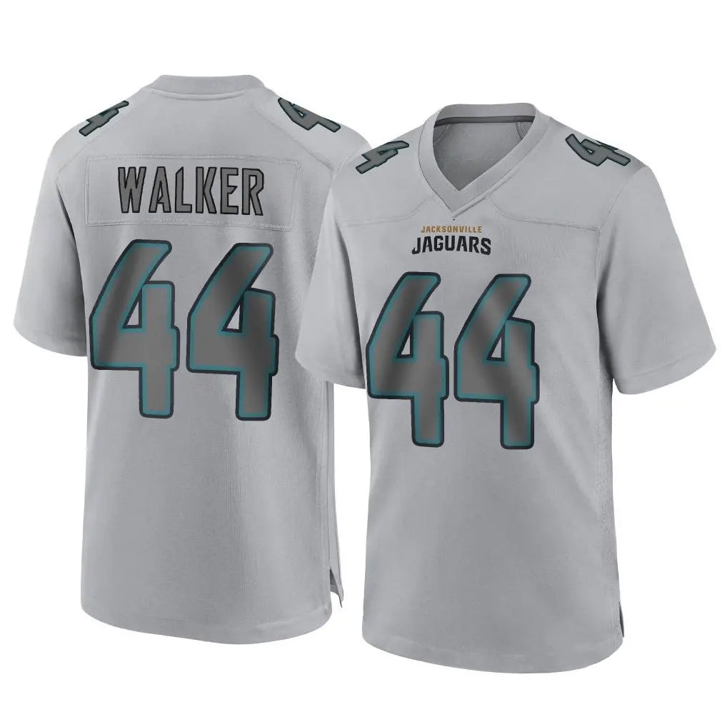 Qdoa J.Jaguars #44 Travon Walker Player Gray Atmosphere Fashion Home Game Stitched Jerseys
