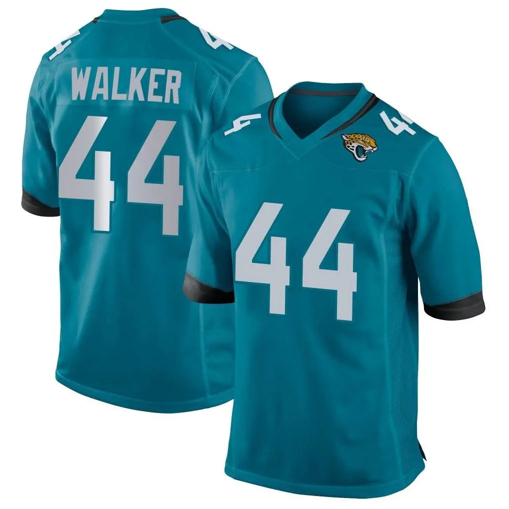 Qdoa J.Jaguars #44 Travon Walker Player Teal Home Game Stitched Jerseys