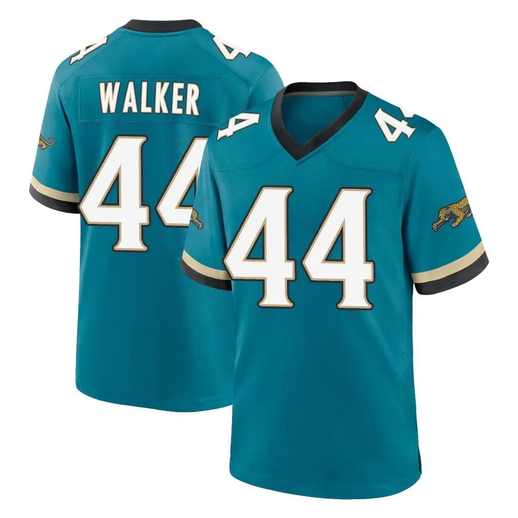 Qdoa J.Jaguars #44 Travon Walker Player Teal Prowler Throwback Limited Home Game Stitched Jerseys