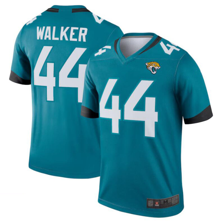 Qdoa J.Jaguars #44 Travon Walker Teal Legend Jersey American Stitched Jersey