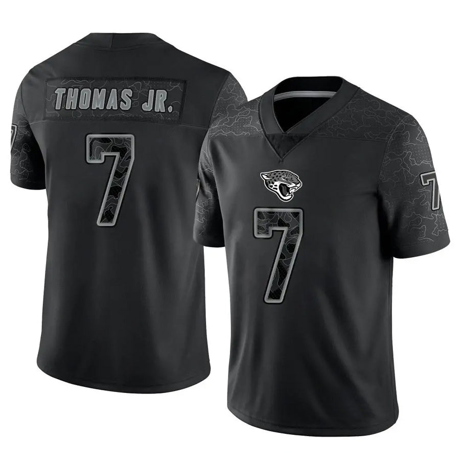Qdoa J.Jaguars #7 Brian Thomas Jr. Player Black RFLCTV Limited Stitched Jerseys