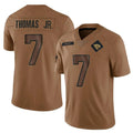 Qdoa J.Jaguars #7 Brian Thomas Jr. Player Brown Salute To Service Limited Stitched Jerseys