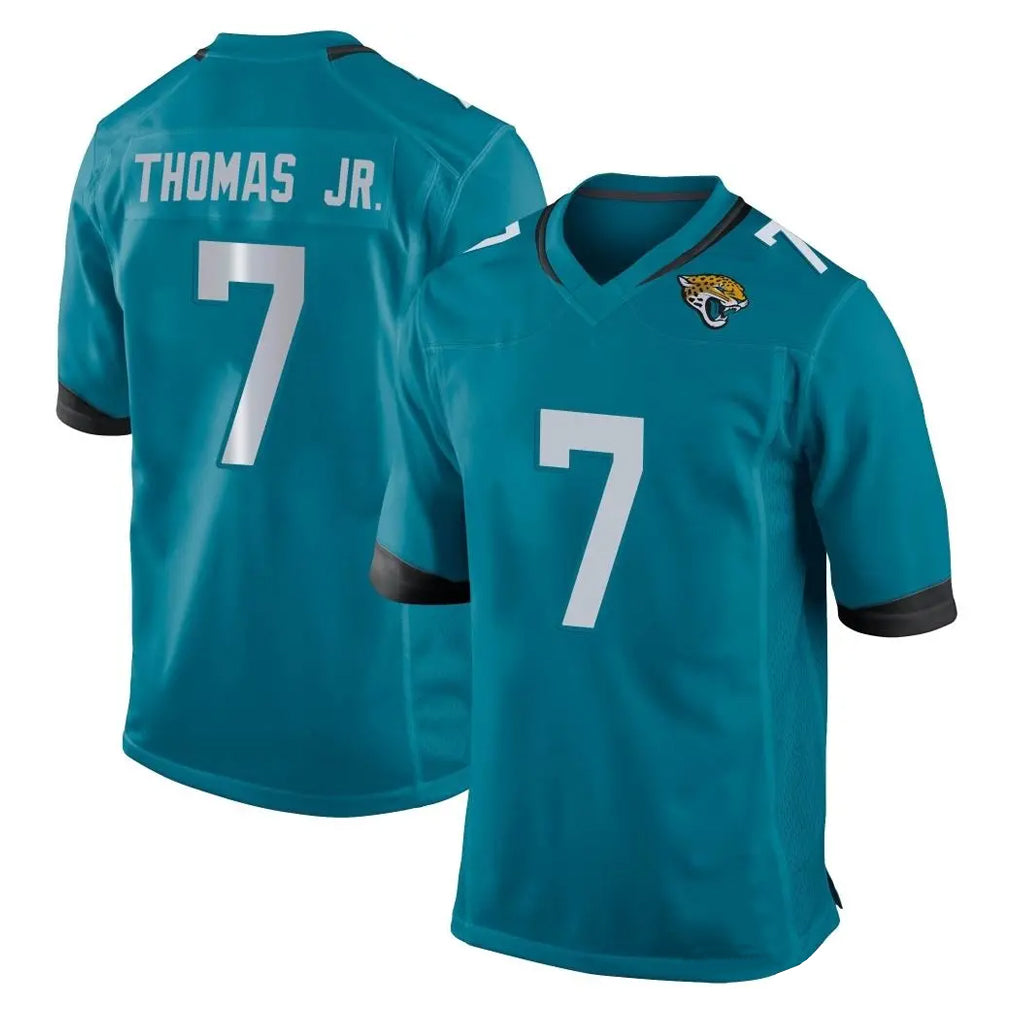 Qdoa J.Jaguars #7 Brian Thomas Jr. Player Teal Home Game Stitched Jerseys