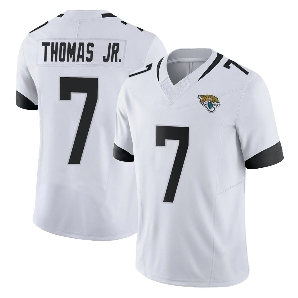 Qdoa J.Jaguars #7 Brian Thomas Jr. Player White Vapor F.U.S.E. Limited Home Game Stitched Jerseys