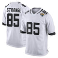 Qdoa J.Jaguars #85 Brenton Strange Player White Home Game Stitched Jerseys