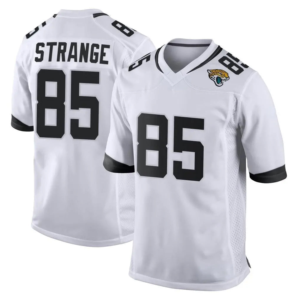 Qdoa J.Jaguars #85 Brenton Strange Player White Home Game Stitched Jerseys