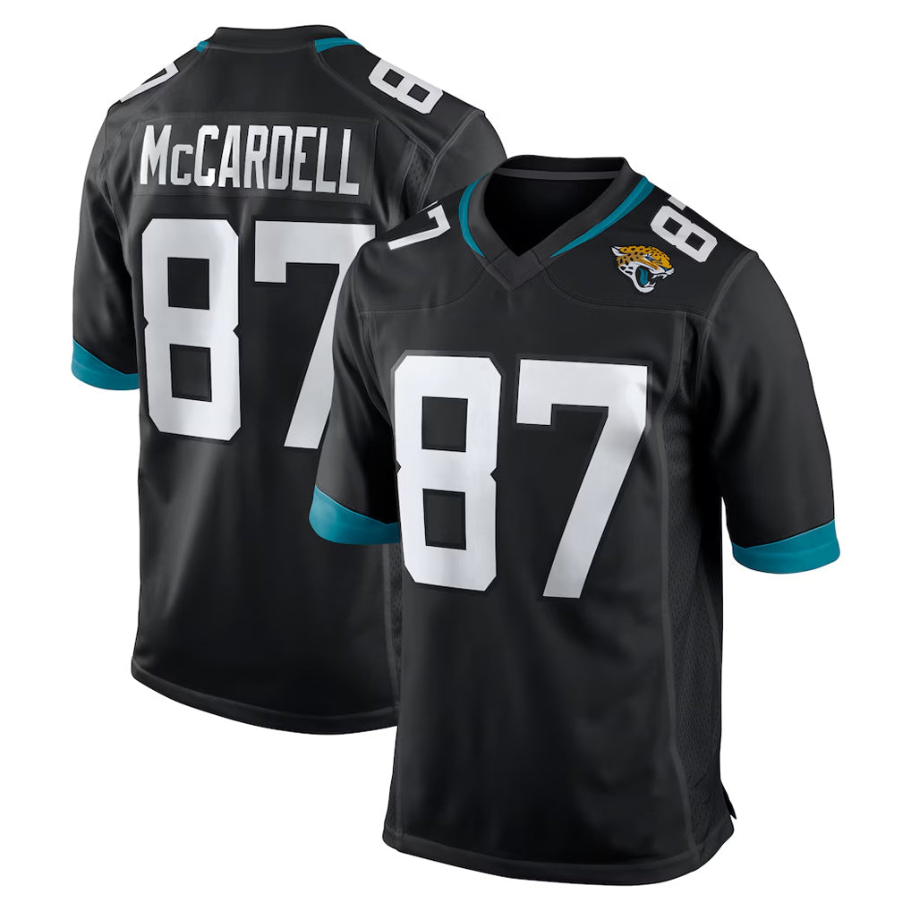 Qdoa J.Jaguars #87 Keenan McCardell Player Black Home Game Stitched Jerseys