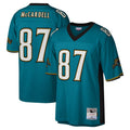 Qdoa J.Jaguars #87 Keenan McCardell?Player Teal Mitchell & Ness Legacy Home Game Stitched Jerseys
