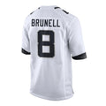 Qdoa J.Jaguars #8 Mark Brunell?Player White Home Game Stitched Jerseys