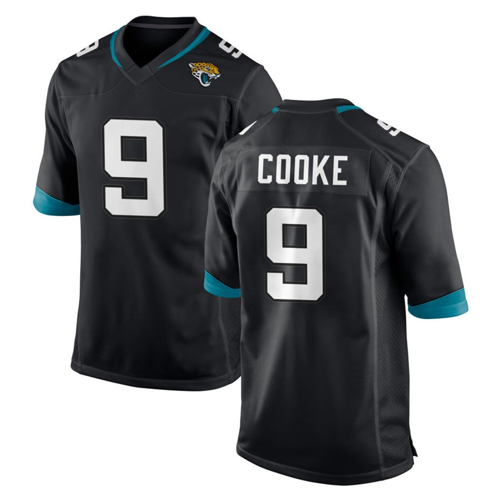 Qdoa J.Jaguars #9 Logan Cooke Player Black Home Game Stitched Jerseys