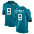 Qdoa J.Jaguars #9 Logan Cooke Player Teal Home Game Stitched Jerseys
