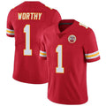Qdoa KC.Chiefs #1 Xavier Worthy Player Red Vapor F.U.S.E. Limited Stitched Stitched Jerseys