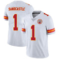 Qdoa KC.Chiefs #1 Xavier Worthy Player White Vapor Limited Stitched Jerseys