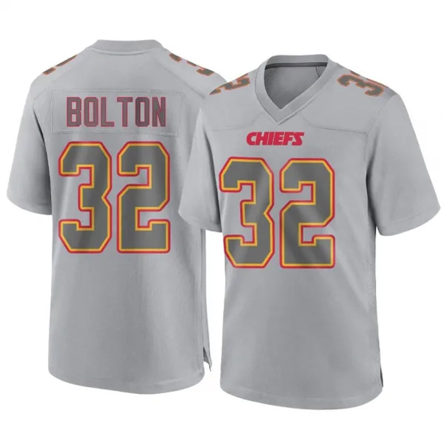 Qdoa KC.Chiefs #32 Nick Bolton Player Gray Limited Game Stitched Jerseys