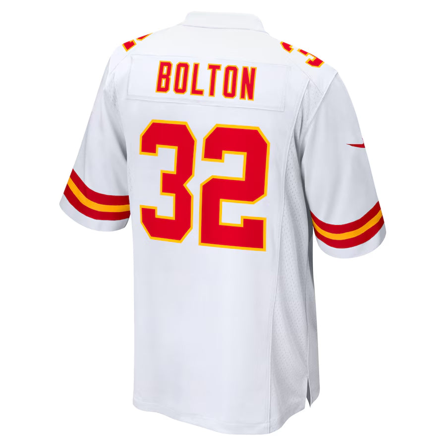 Qdoa KC.Chiefs #32 Nick Bolton Player White Home Game Stitched Jerseys