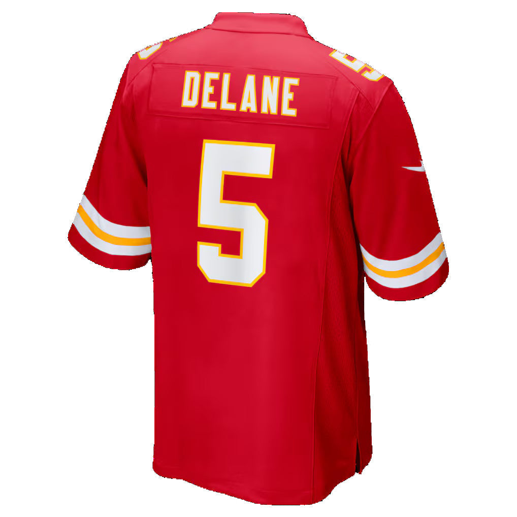 Qdoa KC.Chiefs #5 Mansoor Delane Red 2026 Draft First Round Pick No. 6 Team Game Stitched Jerseys
