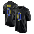 Qdoa LA.Rams #0 Byron Young Player Black Fashion Limited Home Game Stitched Jerseys