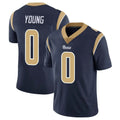Qdoa LA.Rams #0 Byron Young Player Navy Limited Vapor Untouchable Home Game Stitched Jerseys