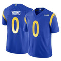 Qdoa LA.Rams #0 Byron Young Player Royal Limited Vapor F.U.S.E. Home Game Stitched Jerseys