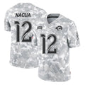 Qdoa LA.Rams #12 Puka Nacua Player Arctic Camo Salute To Service Limited Game Stitched Jerseys